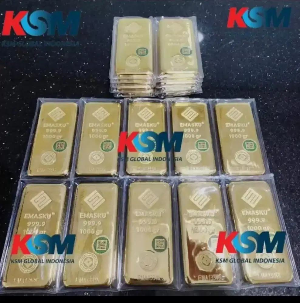 Dijual murah emas batangan non logo/logo antam bersertifikat asli