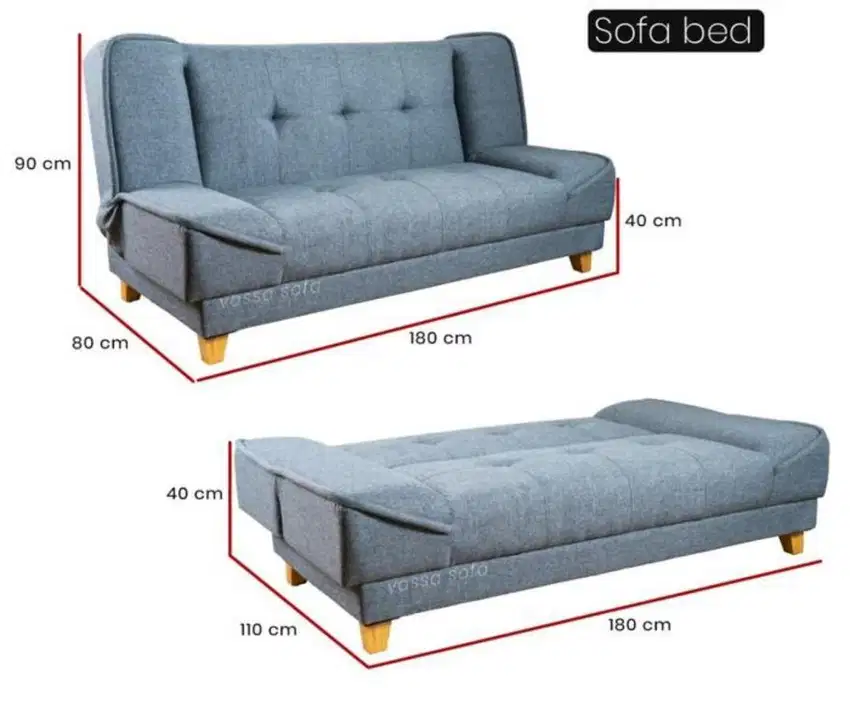 BU !! JUAL MURAH &CEPAT ! SOFA SEKALIGUS BISA DI LIPAT JADI SOFA BED