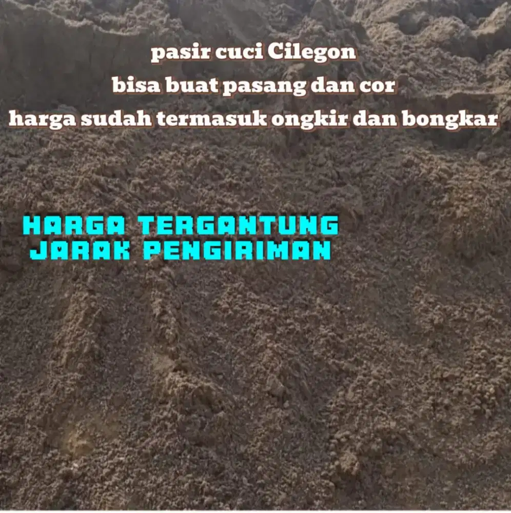pasir pasang dan cor