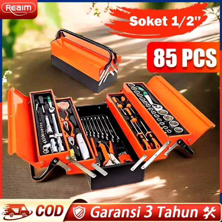 Tool box 85pcs merk reaim