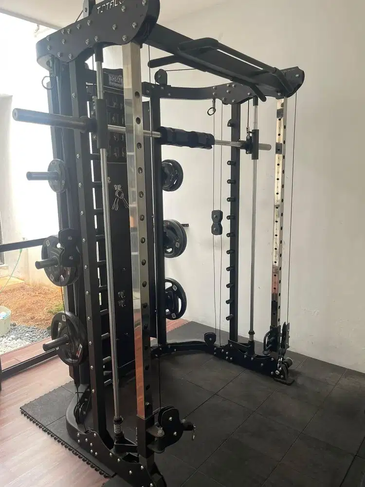 Home Gym Multigym Dual Stack Machine Power Rack Smith Machine