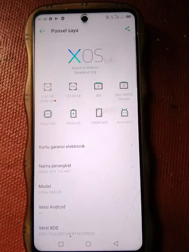 Infinix hot 11S nfc 6+3/128