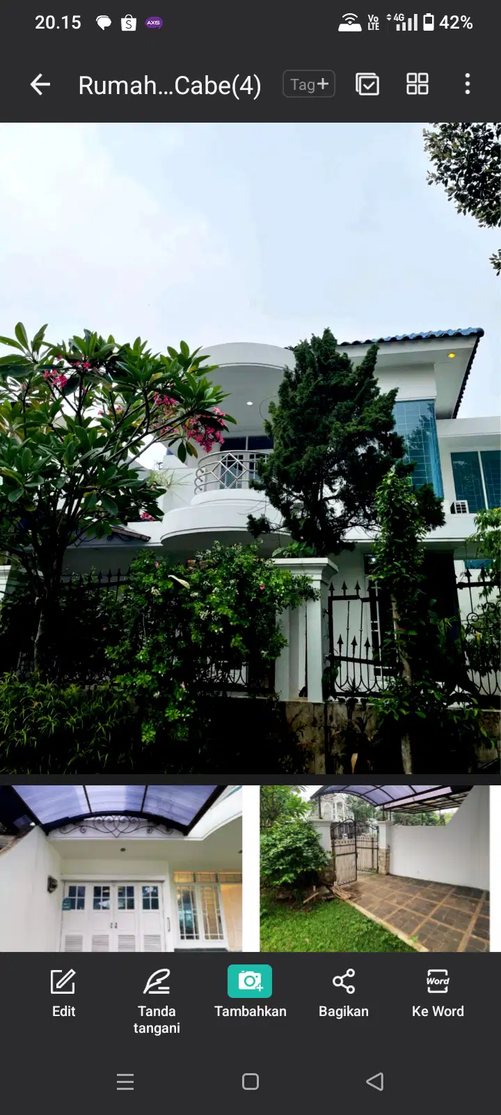 Dijual Rumah di Pondok Cabe Pamulang Tangerang Selatan Banten