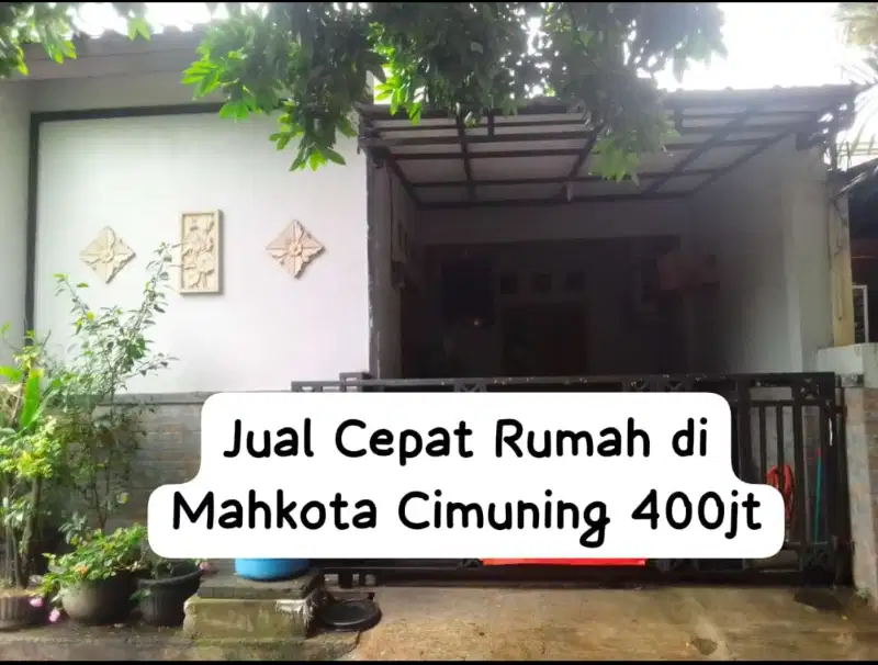 BISA KPR Jual Cepat Rumah Siap Huni 395jt di cimuning, Bekasi kota