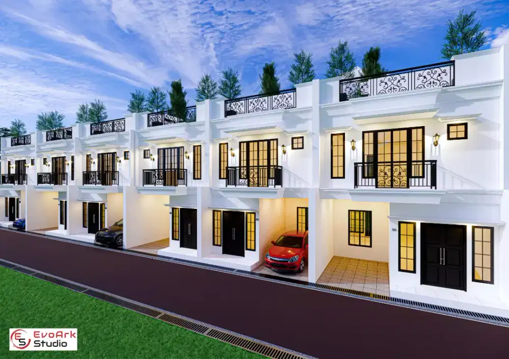 Rumah Cluster Classic Rooftop Murah di Pejaten Timur Jakarta Selatan