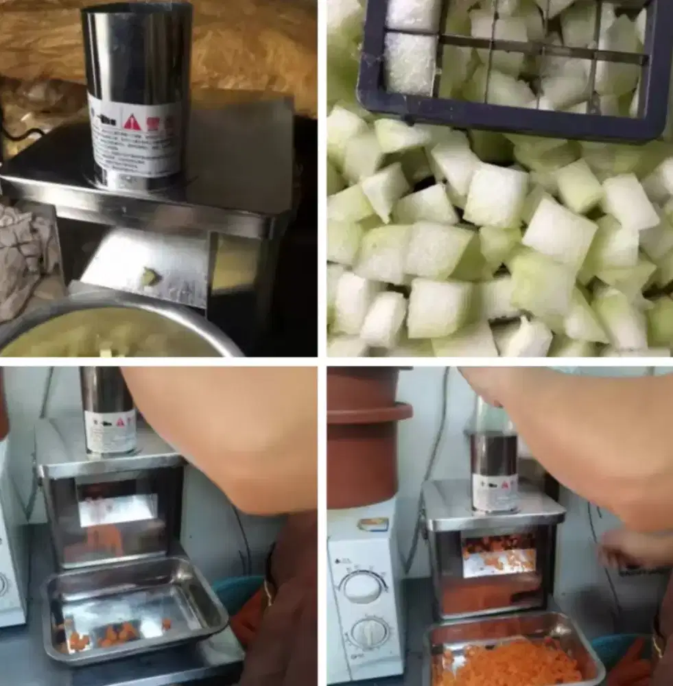 (KRANGGAN TEKNIK)mesin multifungsi pencacah sayuran hasil dadu