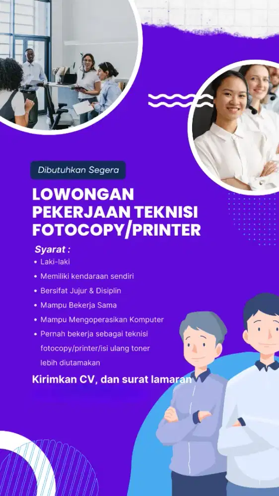 Dibutuhkan teknisi