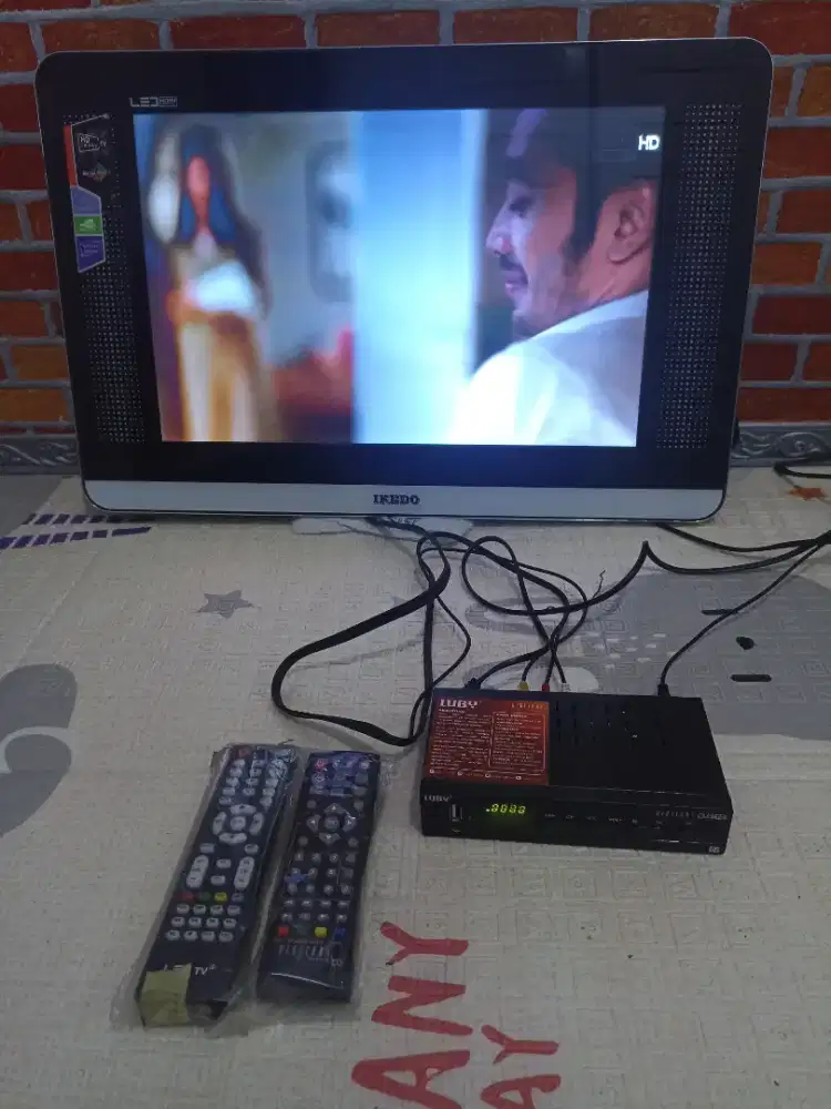 IKEDO LED TV 20/21 Analog+STB digital kaki2 remot ada