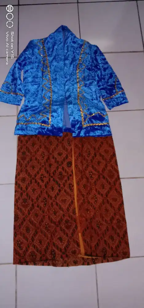 Dijual Kebaya anak TK Warna Biru langit