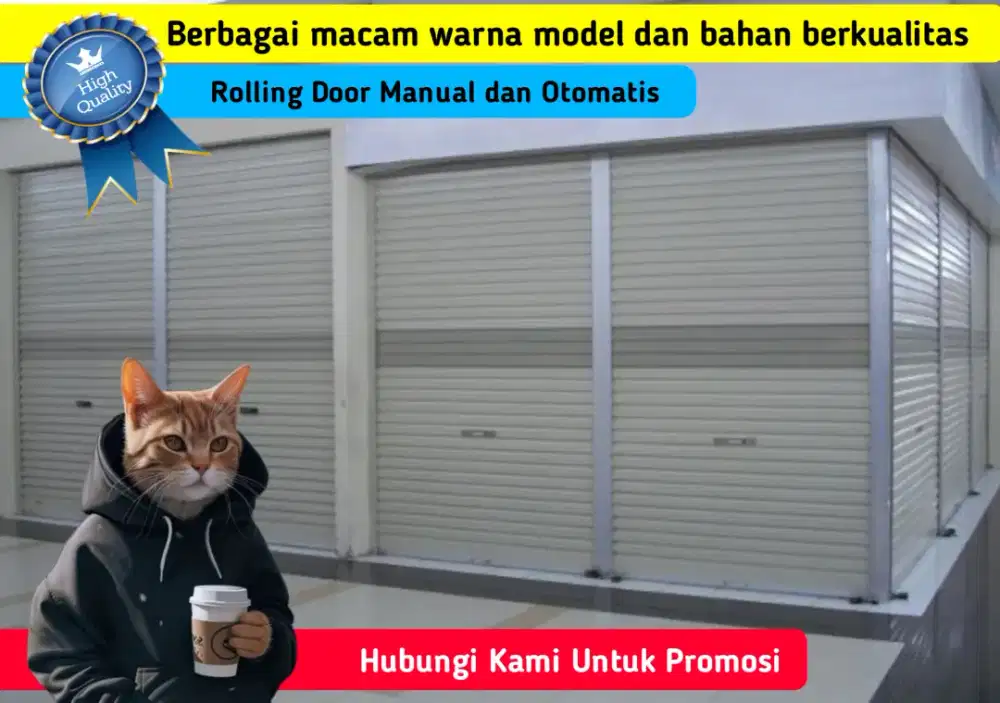 Rolling Door Ruko Koprasi Garasi Bengkel Gudang Paket Model Terbaru