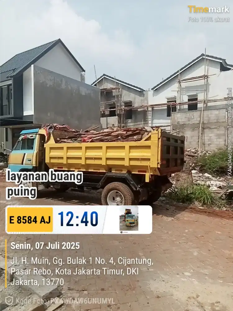 Jasa buang puing dan sampah peroyek