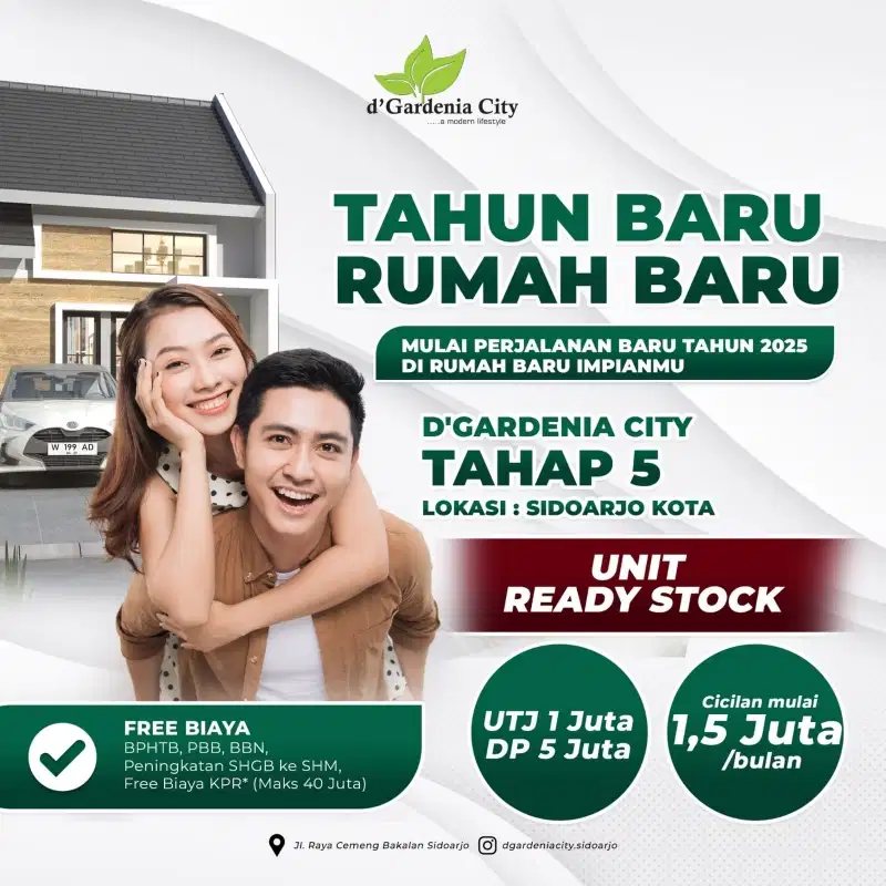 Modal 1 Juta punya Rumah Baru READY STOCK