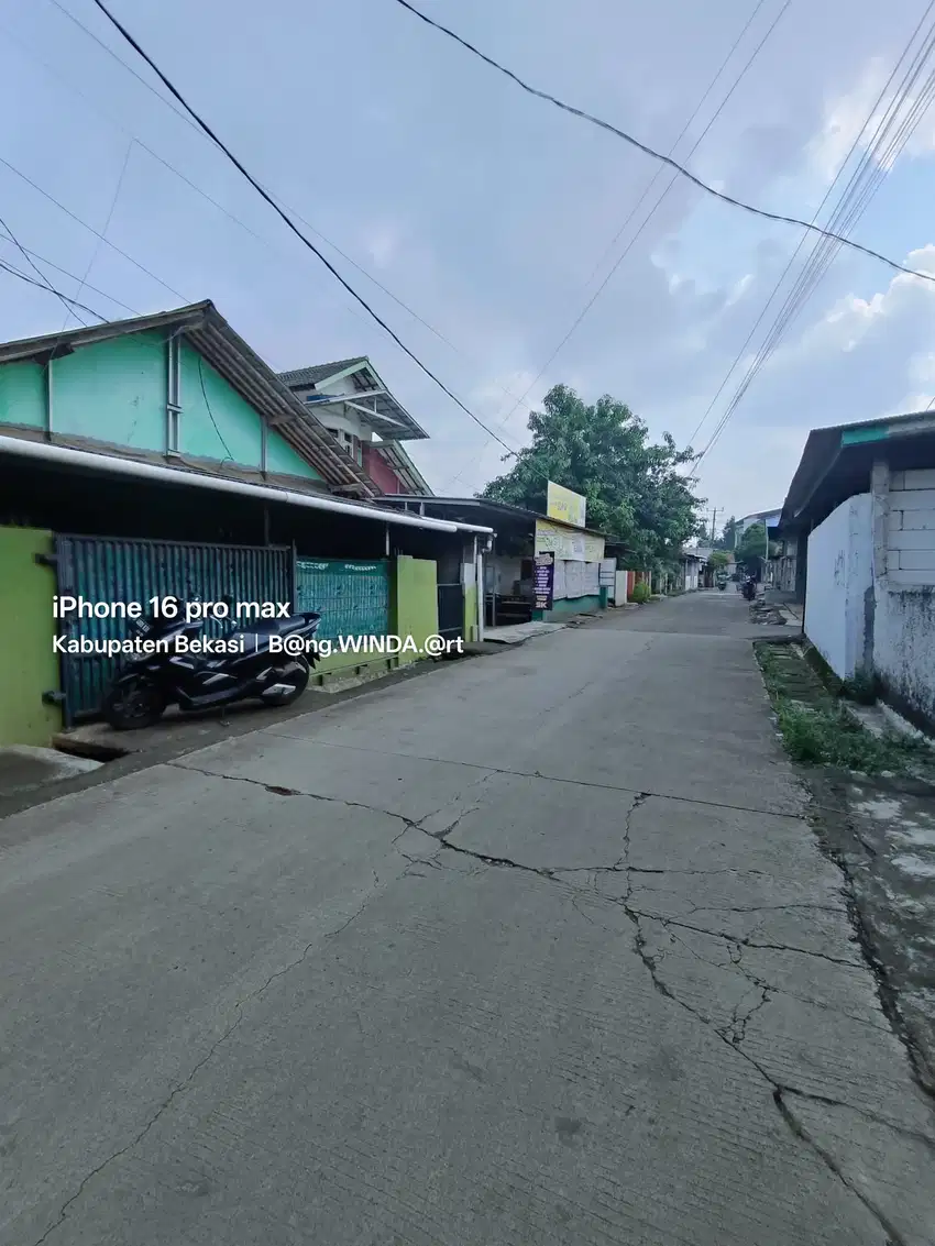 Jual tanah jl.utama tengglis bonus kontrakan 3 pintu d mustika jaya