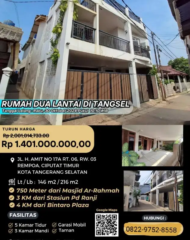 jual rumah mewah melalui lelang negara
