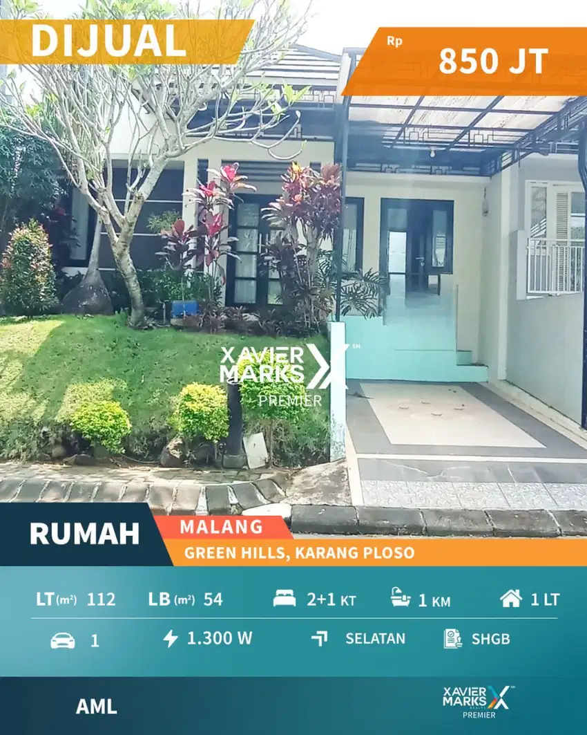 Dijual Rumah Murah Selangkah ke Exit Tol di Green Hills Malang