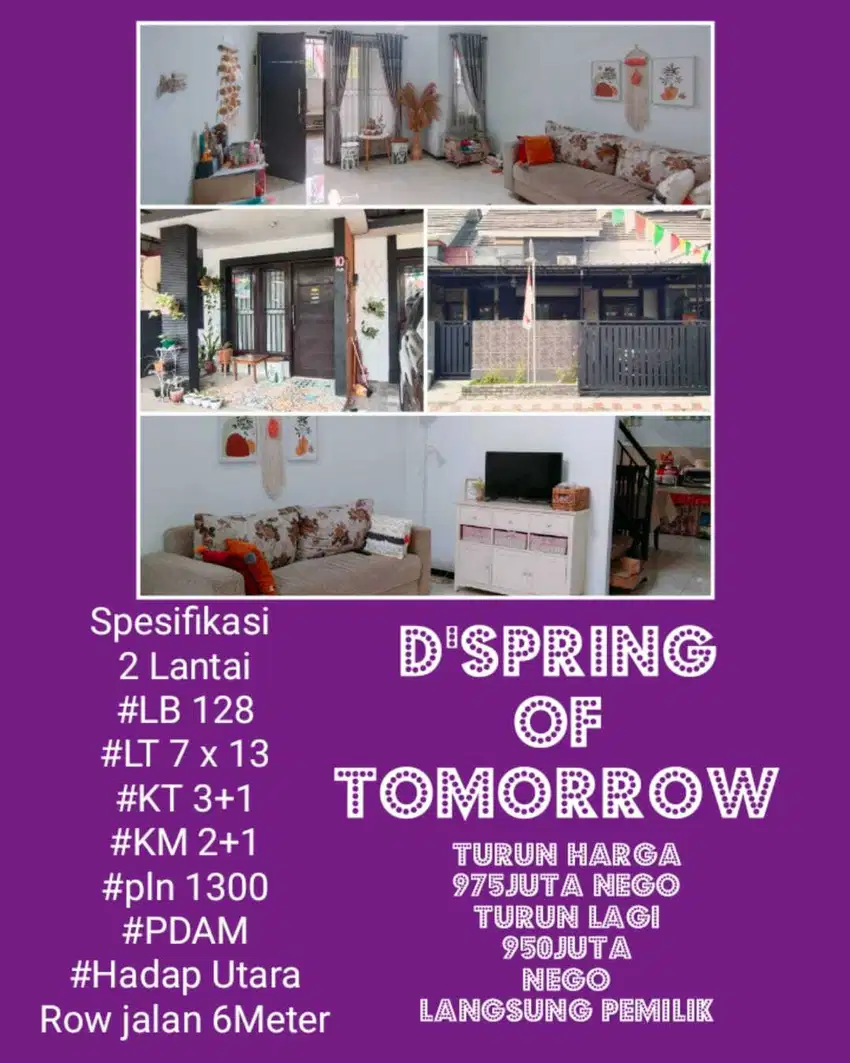 ❗D'Spring Of Tomorrow❗Rumah di Wage-medaeng-Kedungturi