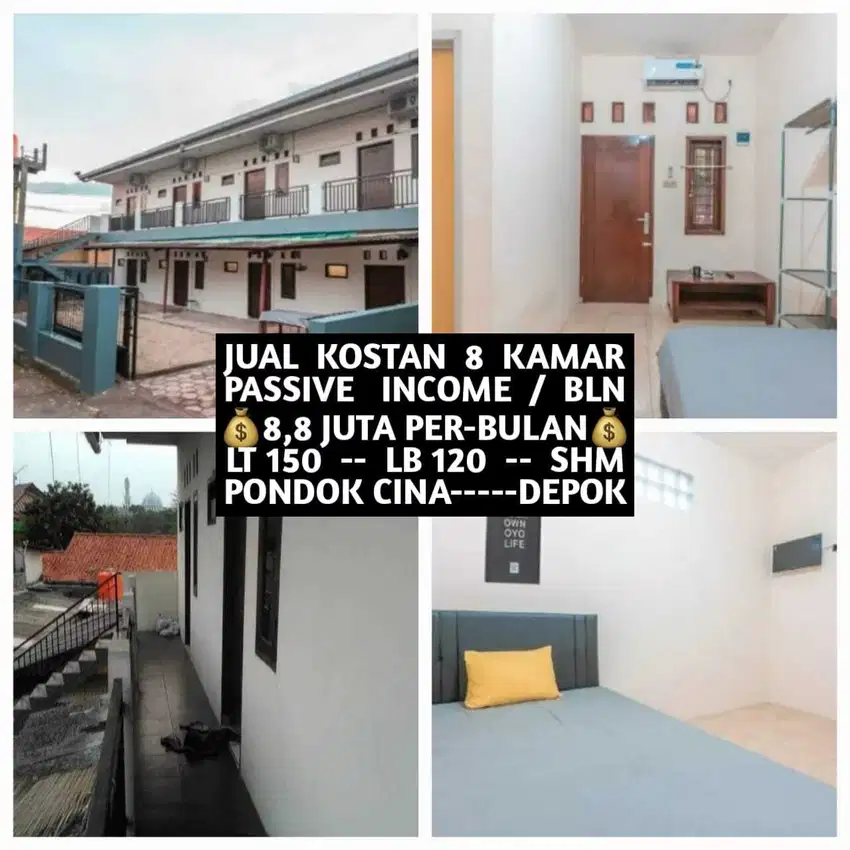JUAL KOS KOST KOSAN KOSTAN 8 KAMAR DI PONDOK CINA BEJI DEPOK