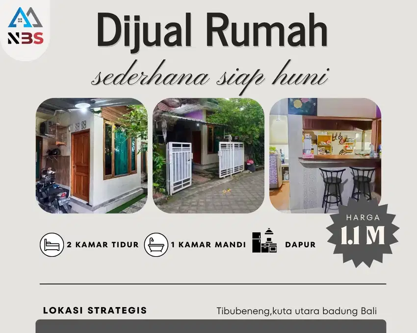 DIJUAL RUMAH 1 LANTAI SEDERHANA DAN SIAP HUNI Jln RAYA PADONAN CANGGU