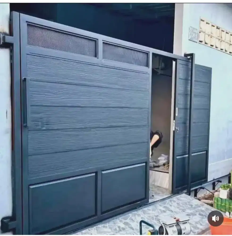 Bengkel las tralis pintu pagar gerbang kanopi tangga balkon
