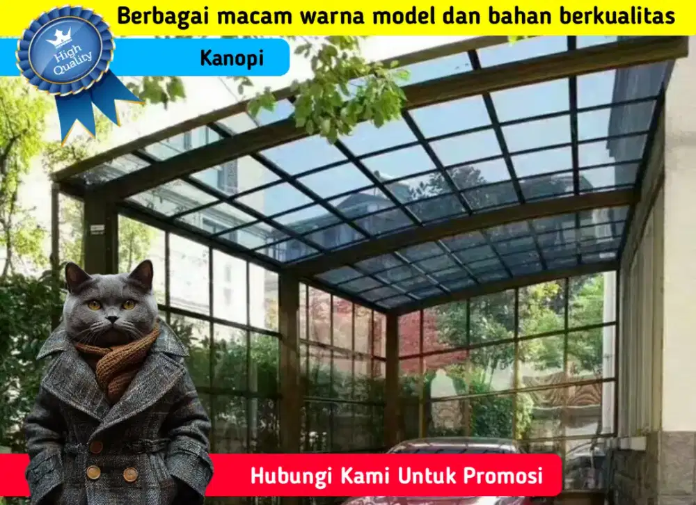 Kanopi Carport Kantor Ruko Kolam Renang Bengkel Model Terbaru