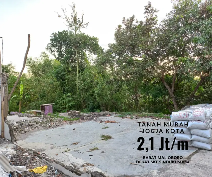 Tanah Murah Jogja Kota, Barat Malioboro