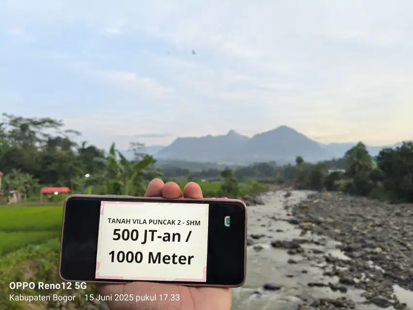 Tanah Murah di Puncak Dua Bogor Cocok Untuk Vila dan kebun Akses Mobil