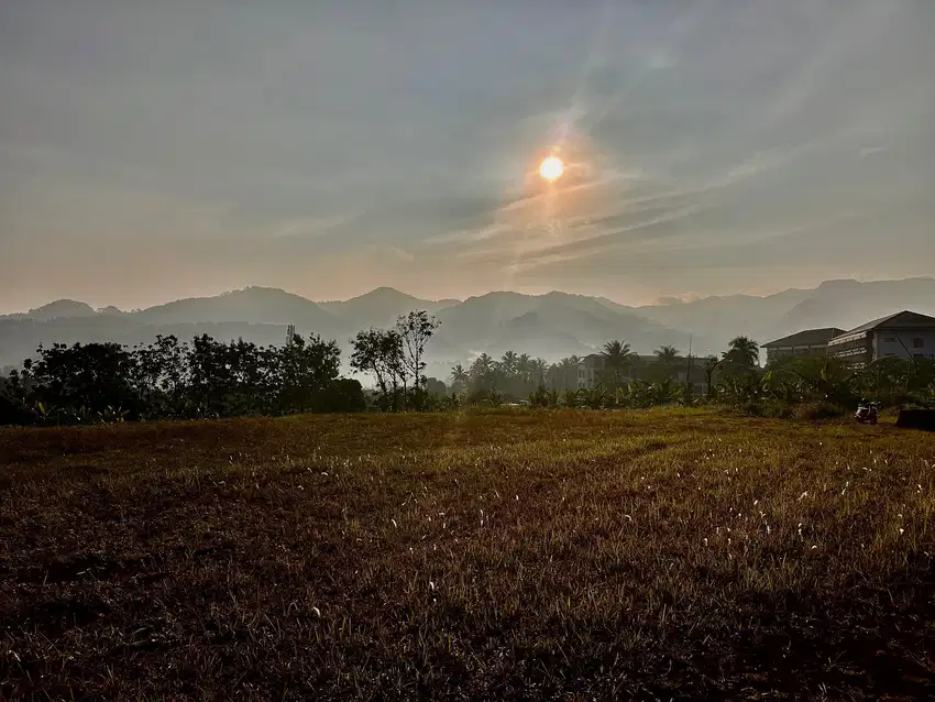 Tanah dekat jalan raya Puncak strategis view gunung