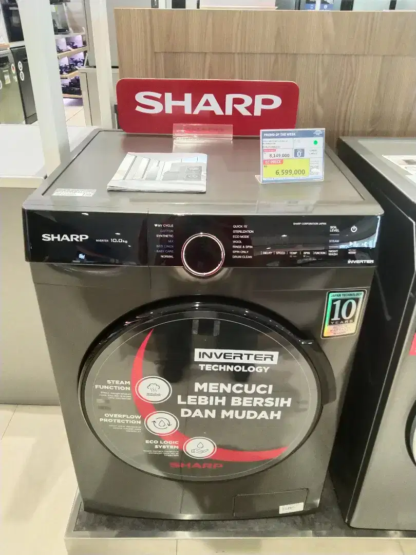 Sharp WM FRONT Loading 10 Es-fl1410msx/ds