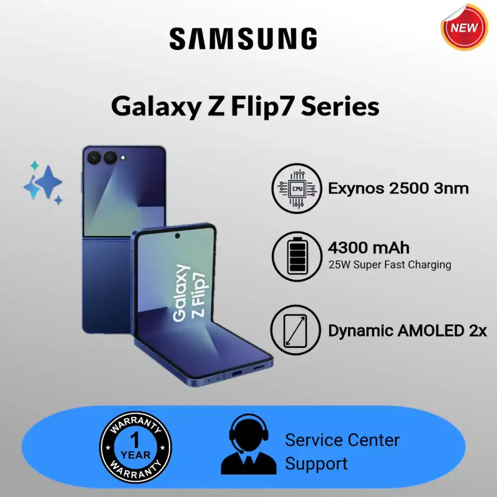 Samsung Galaxy Z Flip 7 Series Garansi Resmi 1th