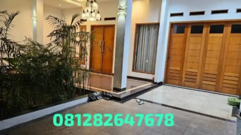 Jual tanah dan  Rumah luas nyaman strategis bebas banjir