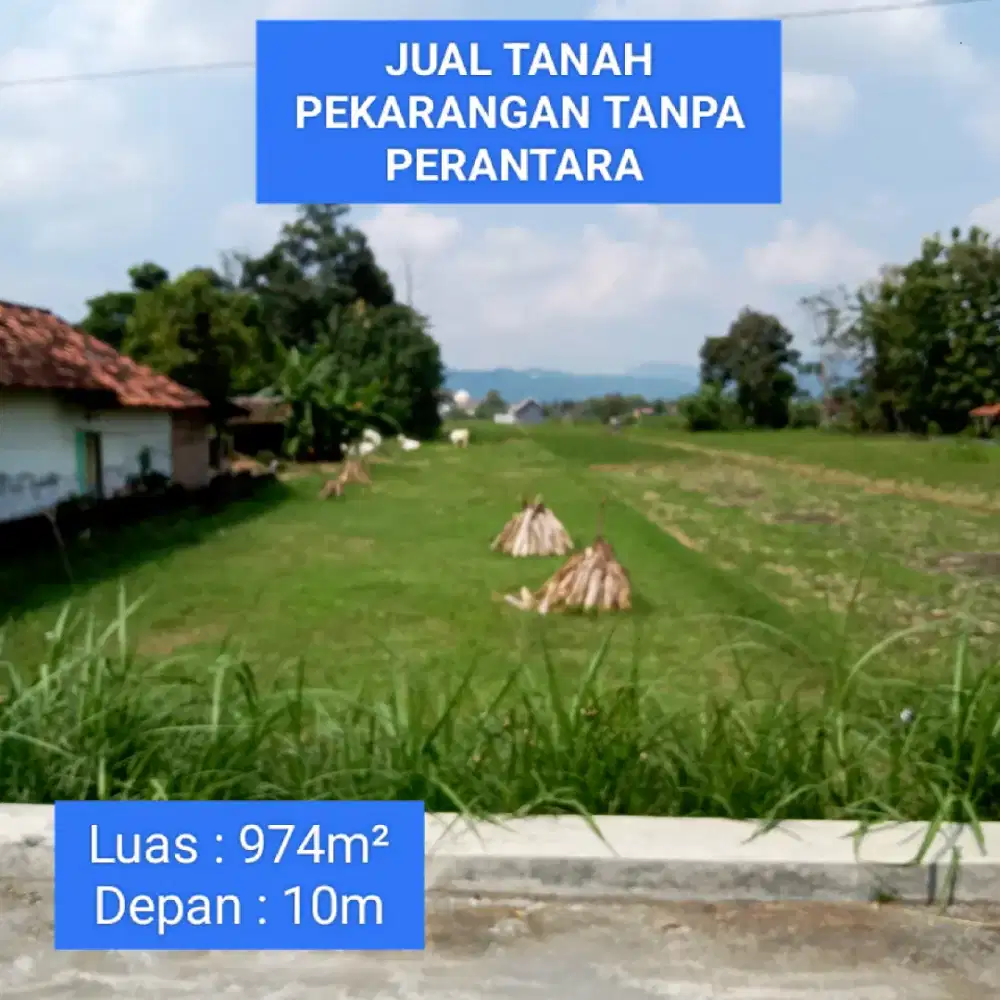 Dijual tanah pekarangan