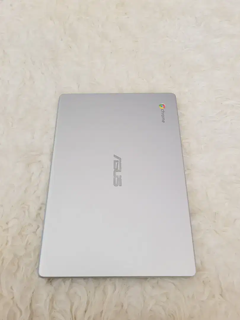 Asus Chromebook, (OS Chrome), Seri Baru, Slim, Fullset, Silver