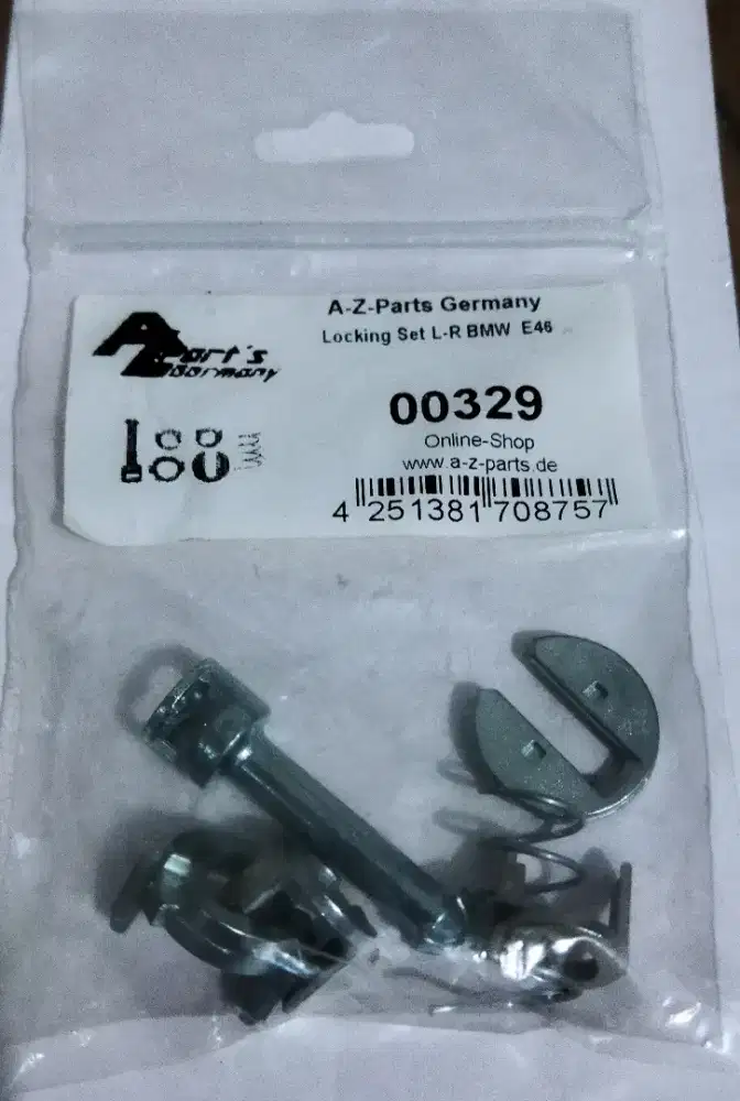 Lock pintu BMW E46, kunci E46, locking set, door lock set BMW E46,