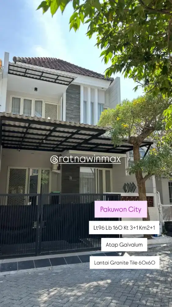 Dijual Rumah Minimalis Siap Huni Pakuwon City