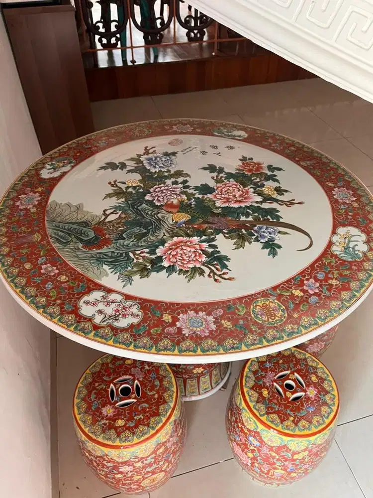 Meja Set Keramik China