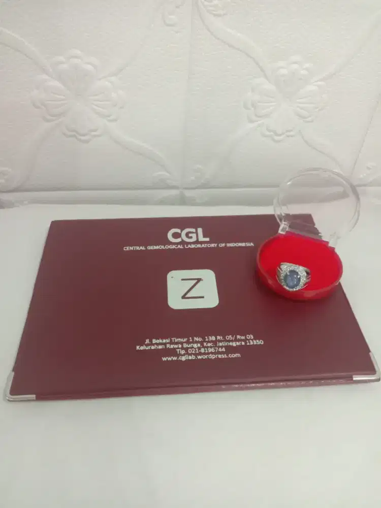 Cincin Natural Star Blue Sapphire Srilanka.