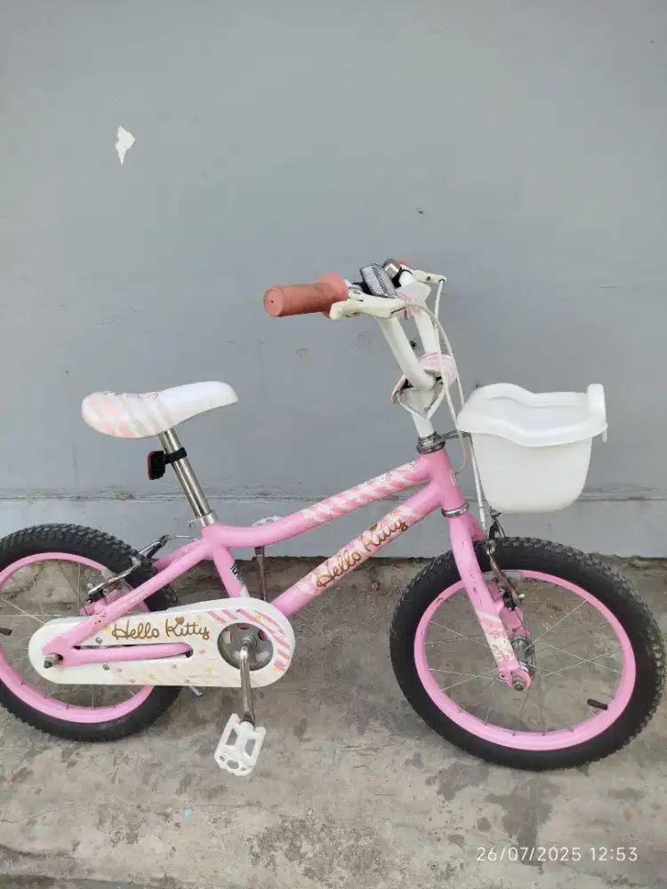 Sepeda anak polygon original hello kitty uk 16 tahan banting kokoh