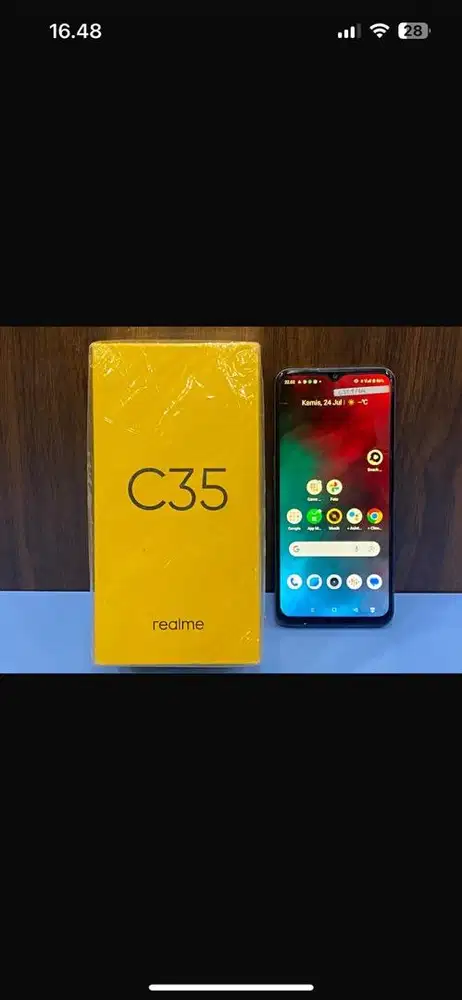 Second Realme C35 4+4/64 Tanpa casan