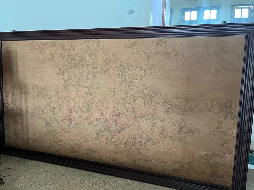 Pajangan Tapestry Wall + Frame Vintage