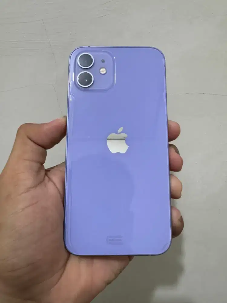iPhone 12 128 Purple iBox Resmi Mulus Seperti Baru