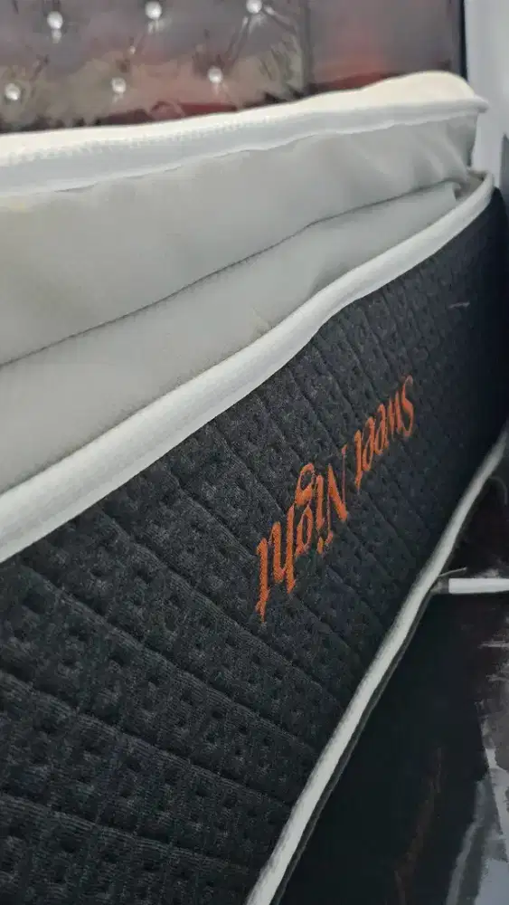 Springbed SweetNight Plushtop + Dipan King Size 200 x 180 x 40 Kuning