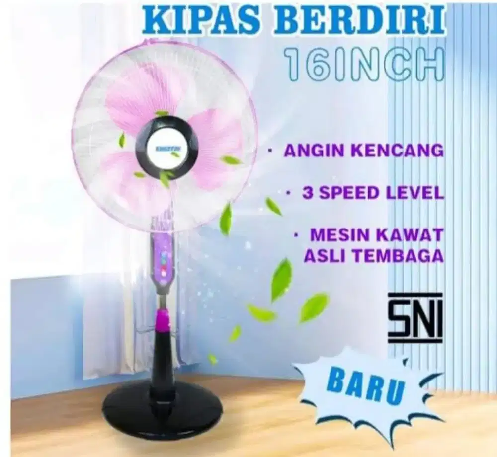 Kipas angin berdiri
merk kingston
Uk 16 inch