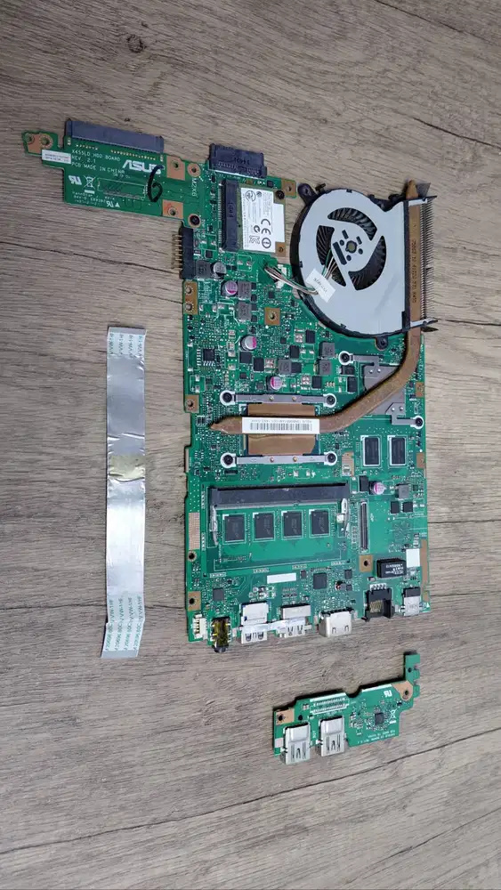 Jual mobo + processor i5 gen 4 laptop asus x455ld