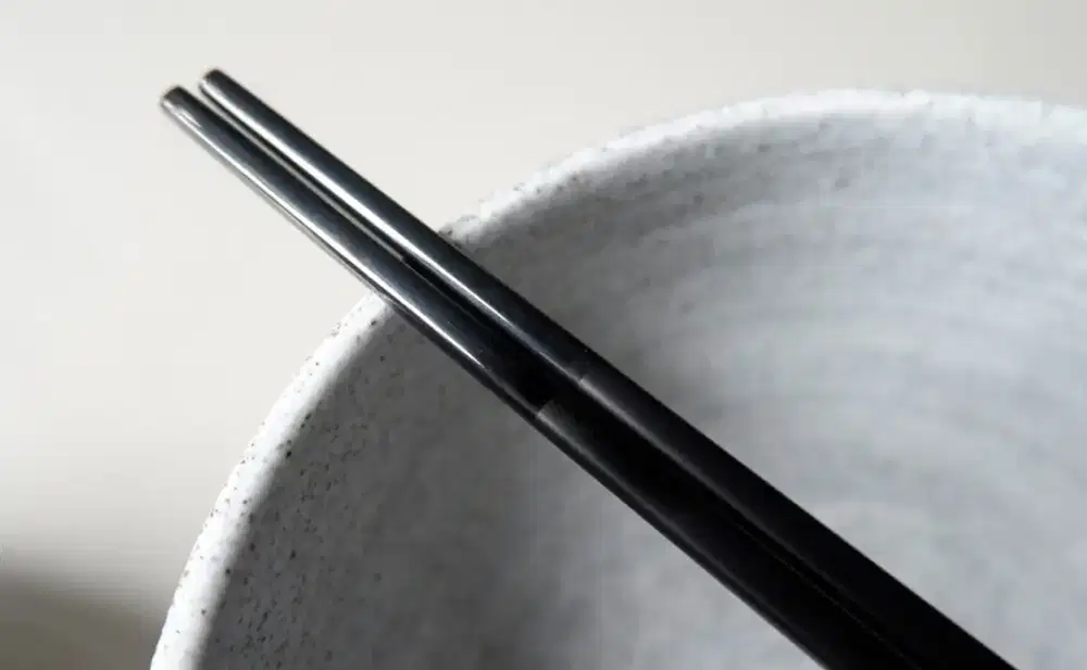 Sumpit Stainless Steel Hitam