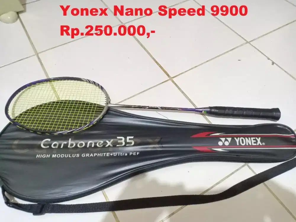 Dijual raket badminton Yonex NanoSpeed & raket tenis Wilson BladeComp