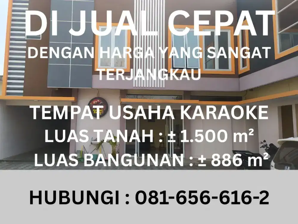 Dijual harga modal tanah & bangunan cafe sudah maju
