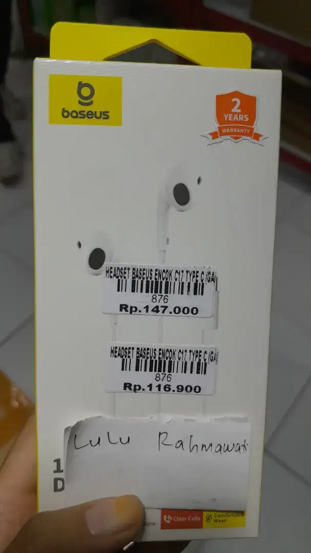 HEADSET BASEUS ENCOK C17 TYPE C