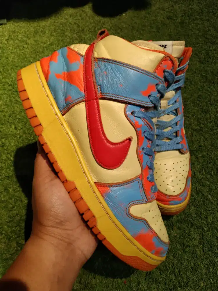 Nike dunk high 1985 orange acid wash