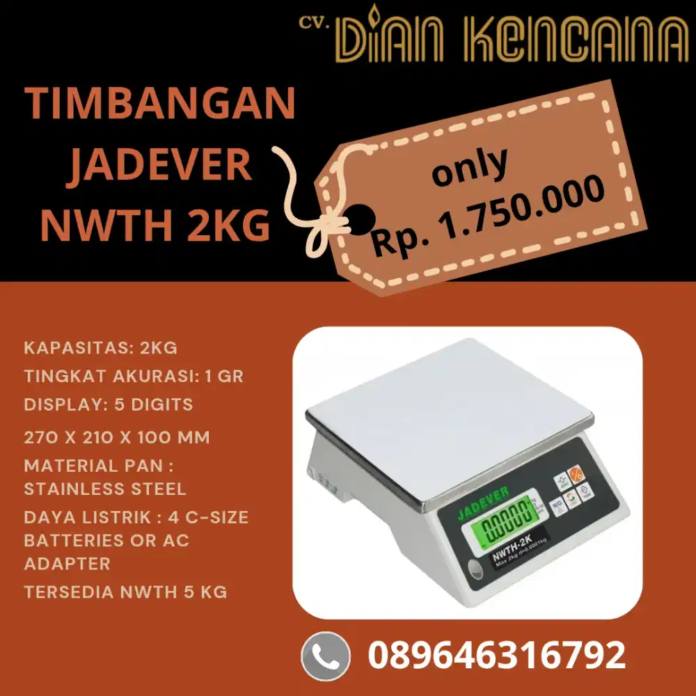 Timbangan Jadever NWTH 2KILO