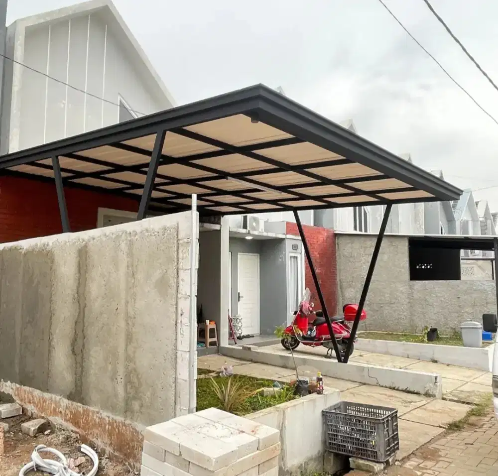 Kanopi (rangka galvanis anti karat)